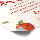 Apple My Eye Baby Shower Apfelwein Bar Poster (Ecke)