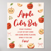Apple My Eye Baby Shower Apfelwein Bar Poster (Vorne)