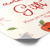 Apple My Eye Baby Shower Books & Gifts Poster (Ecke)