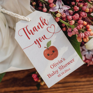 Apple My Eye Baby Shower Danke, dass Sie für Geschenkanhänger