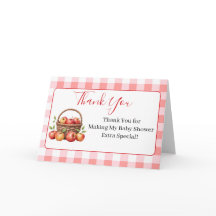 Apple My Eye Baby Shower Danke Karten