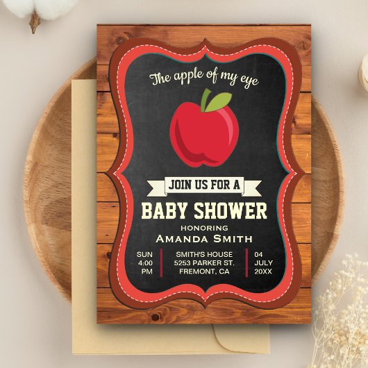 Apple my Eye Baby Shower Einladung