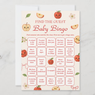 Apple My Eye Baby Shower Finden Sie das Gast Bingo Einladung