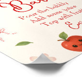Apple My Eye Baby Shower Momosa Bar Poster (Ecke)
