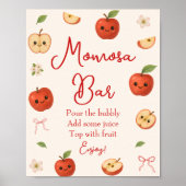 Apple My Eye Baby Shower Momosa Bar Poster (Vorne)