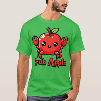 Apple Niedliche Niedliche Lebensmittel Tiere Puff T-Shirt