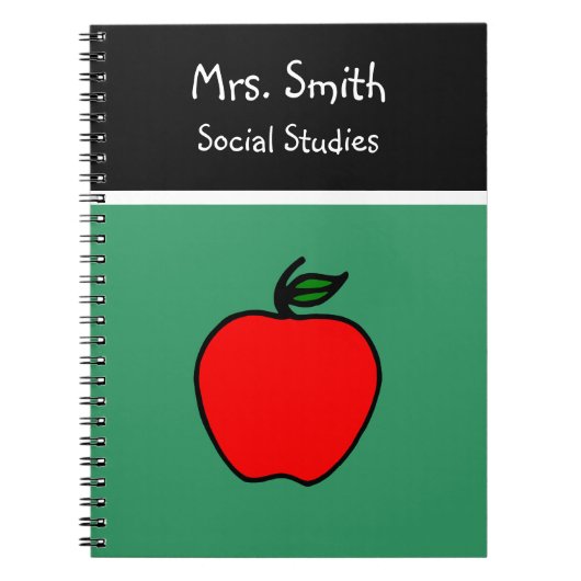 Apple-Notebook für Lehrer Notizblock (Vorderseite)