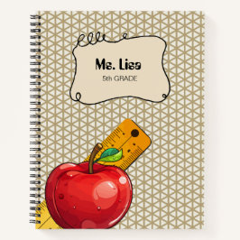 Apple-Notebook für personalisiert Mathematiklehrer Notizblock