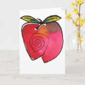 Apple Notecard Karte (Gelbe Blume)
