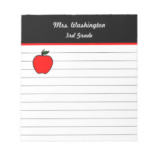 Apple-Notepad des Lehrers Notizblock
