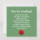 Apple-Oberfläche für benutzerdefiniertes Foto Einladung (Rückseite)