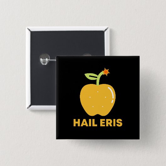 Apple of Discord Hail Eris Button (Vorne & Hinten)