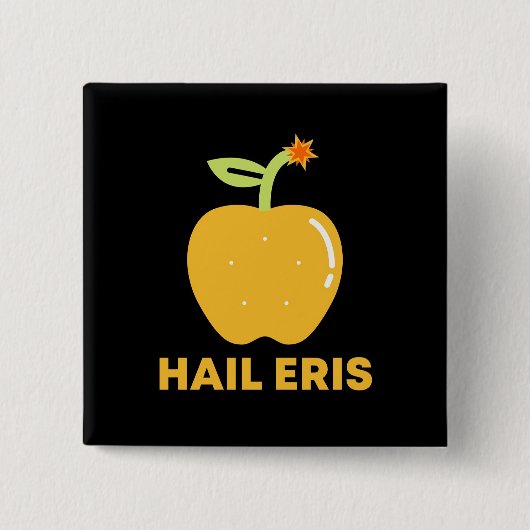 Apple of Discord Hail Eris Button (Vorderseite)