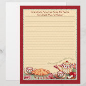 Apple of God's Eye Rezept Paper for Recipe Binders (Vorne/Hinten)