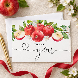 Apple of My Eye Aquarell-Baby-Shower Dankeskarte