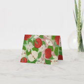 Apple Of My Eye Baby Shower Folded Thank You Card Dankeskarte (Rückseite)