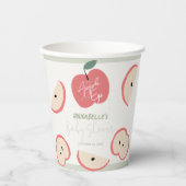 Apple of my Eye Green Boy Baby Shower Pappbecher (Vorderseite)