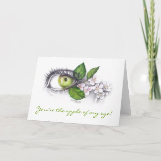 Apple of my eye Surreal drawing art Karte