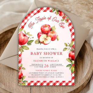 Apple Of Our Eye Arch QR Code Babyparty Einladung