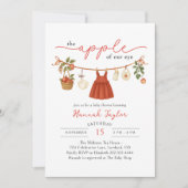 Apple of Our Eye Baby Shower Einladung (Vorderseite)