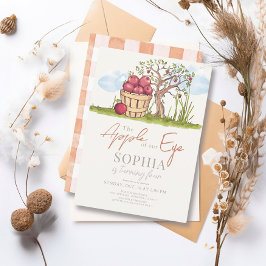 Apple of our Eye Basket & Tree Birthday Einladung