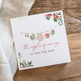 Apple of Our Eye Fall Baby Shower Serviette