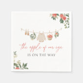 Apple of Our Eye Fall Baby Shower Serviette (Vorderseite)