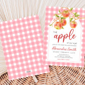 Apple of Our Eye Gingham Baby Shower Einladung