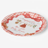 Apple of Our Eye Girl Clothesline Baby Shower Pappteller (Schrägansicht)