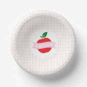 Apple Of Our Eye Girls Birthday Pappteller (Vorderseite)