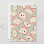 Apple of our Eye Green Boy 1st Birthday Einladung (Rückseite)