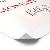 Apple of Our Eye Wie groß ist Mama's Bauch-Zeichen Poster (Ecke)