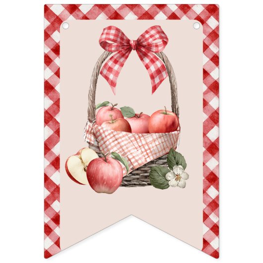 Apple Orchard Baby Dusche Begrüßungsbanner Wimpelkette (Zweite Fahne)