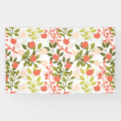 Apple Orchard Blumengartenmuster Banner (Horizontal)