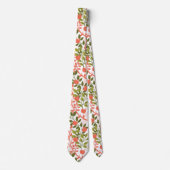 Apple Orchard Blumengartenmuster Krawatte (Vorderseite)