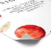 Apple Orchard Brautparty Benutzerdefiniertes Zeich Poster (Ecke)