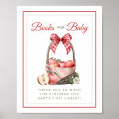 Apple Orchard Bücher für Babydusche Poster (Vorne)