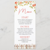 Apple Orchard Buffet Shower Menü 4x9 Karte (Vorderseite)