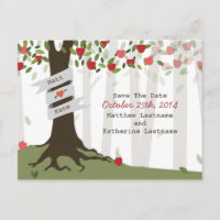 Apple Orchard Herbst Hochzeit speichern das Datum