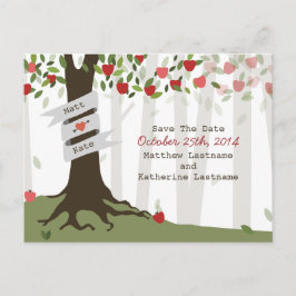 Apple Orchard Herbst Hochzeit speichern das Datum Ankündigungspostkarte