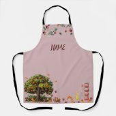 Apple Orchard Individuelle Name überall auf Print  Schürze (Vorderseite)
