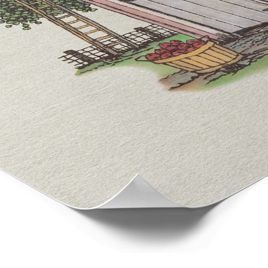 Apple Orchard Outhouse Poster (Ecke)