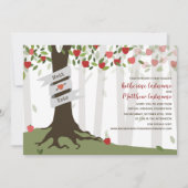 Apple Orchard Virtual Livestream Wedding Einladung (Vorderseite)