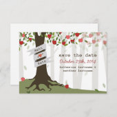 Apple Orchard Wedding Herbst Save the Date (Vorne/Hinten)