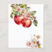 Apple Our Eye Advice Mama Vater Baby Shower Card (Rückseite)