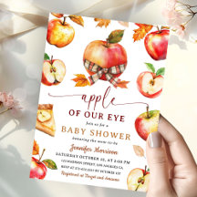 Apple Our Eye Baby Shower Fall Gingham