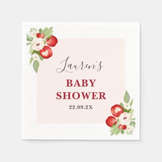 Apple Our Eye Baby Shower Napkins Serviette (Vorderseite)