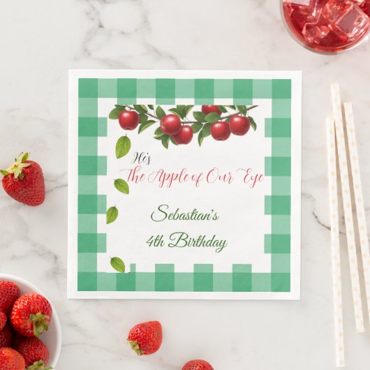 Apple Our Eye Birthday Napkins Serviette (Beispiel)