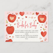 Apple Our Eye Fall Baby Shower Books for Baby Begleitkarte (Vorderseite)
