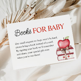 Apple Our Eye Fall Baby Shower Books for Baby Begleitkarte